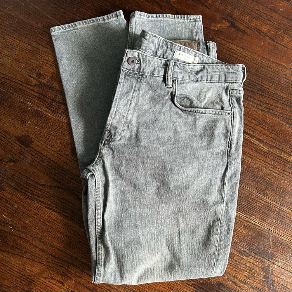AllSaints Cigarette skinny grey denim